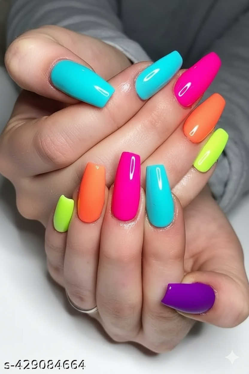 6-Piece Nail Polish Combo Set – Long-Lasting Finger Nail Colors