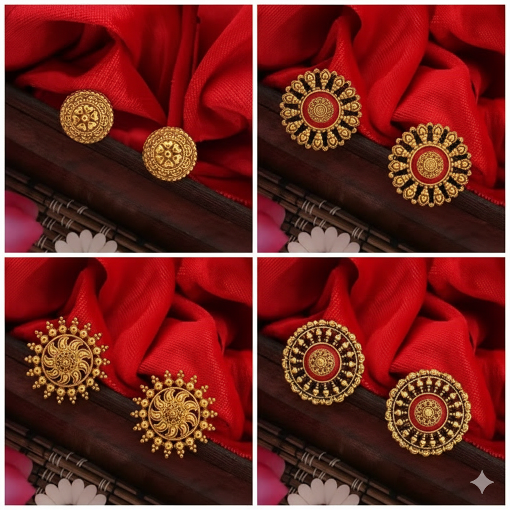 Earring Combo Set of 8 – Trendy Fashion Accessories for Women